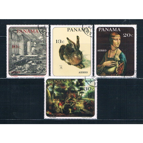 Panama C357-60 Used set Paintings 1967 CV 1.10 (MV0036)