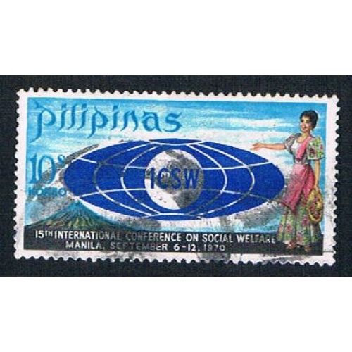 Philippines 1059 Used Mayon Volcano 1970 (BP26514)