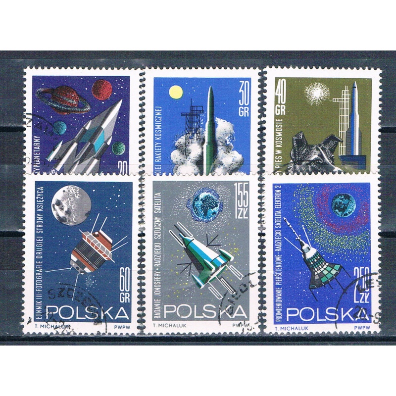 Poland 1291-96 Used Interplanetary Spacecraft  CV 2.85 (P0351)