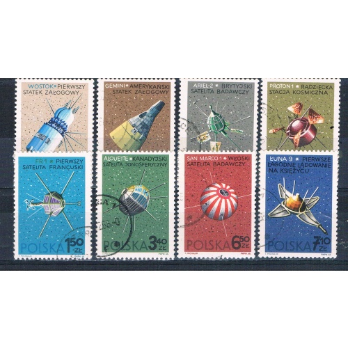 Poland 1466-73 Used set Space Craft 1966 CV 2.10 (MV0043)