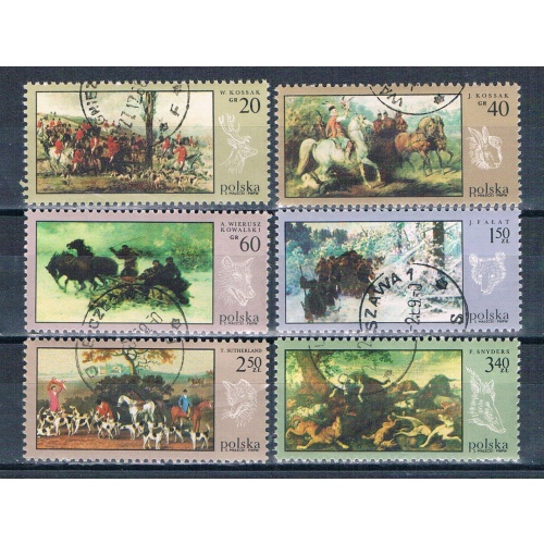 Poland 1628-33 Used Hunt Paintings 1968 CV 1.55 (P0349)