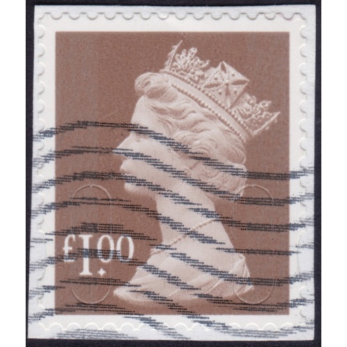 GB 2012 Machin £1.00 M14L Sc#MH427 USED ON PIECE @Q386