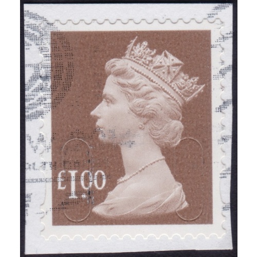 GB 2012 Machin £1.00 M12L Sc#MH427 USED ON PIECE @Q411