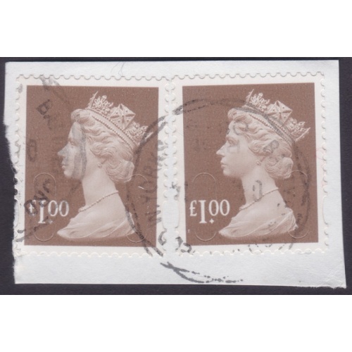 GB 2012 Machin £1.00 M12L Sc#MH427 USED ON PIECE @Q429