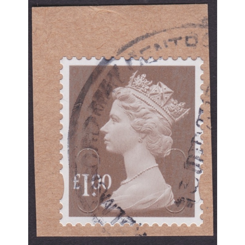 GB 2015 Machin £1.00 M15L Sc#MH427 USED ON PIECE @Q467