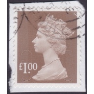 GB 2014 Machin £1.00 M14L Sc#MH427 USED ON PIECE @Q516