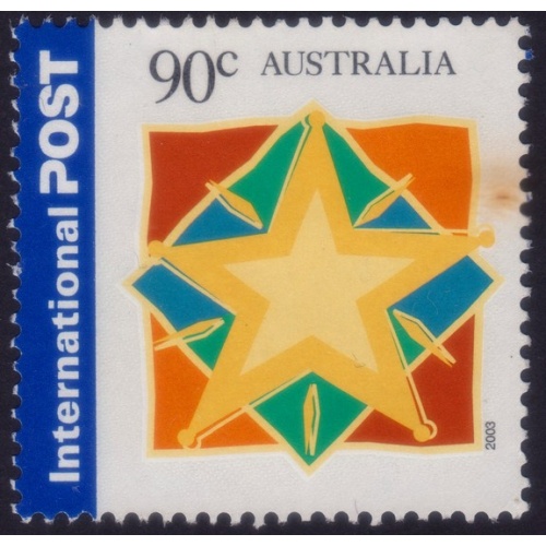 AUSTRALIA 2003 90c Christmas Star International Sc#2184 USED @RM007