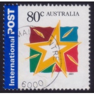 AUSTRALIA 2001 Christmas 80c Sc#2001 USED @RM017