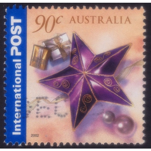 AUSTRALIA 2002 Christmas 90c Sc#2074 USED @RM018