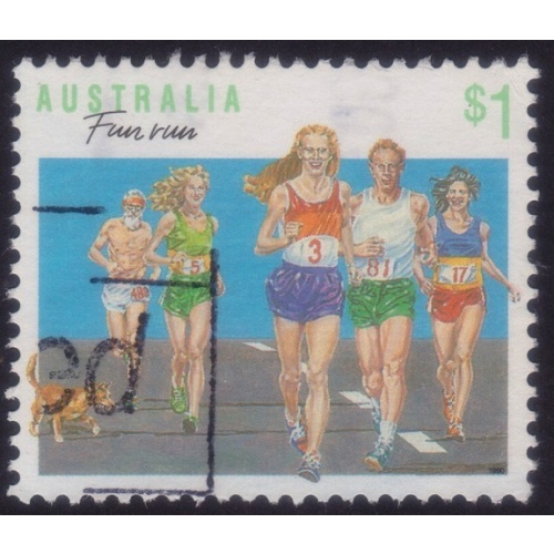 AUSTRALIA 1990 Sports Fun Run $1 Sc#1118 USED @RM020