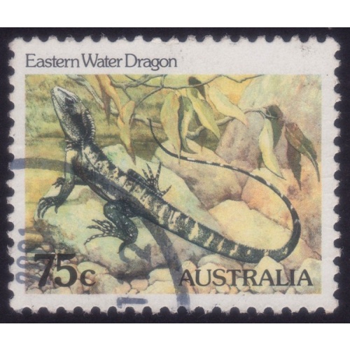 AUSTRALIA 1981 75c Eastern Water Dragon Sc#797 USED @RM022