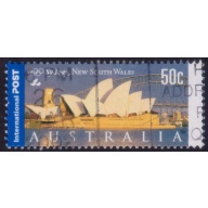 AUSTRALIA 2000 Tourist Attractions Sydney Opera House 50c Sc#1839 USED @RM076