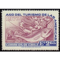 CHILE 1972 Tourism 2.65e Fish and Produce Sc#431 MNH @RM485
