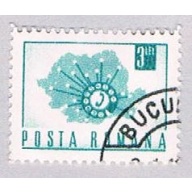 Romania 1984 Used Map 1967 (BP2938)