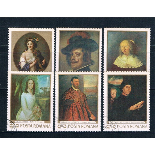 Romania 2088-93 Used set Paintings 1969 CV 1.70 (MV0031)