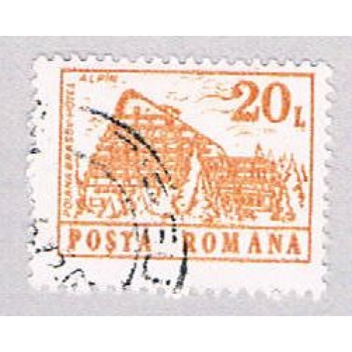 Romania 3673 Used Alpine Hotel 1991 (BP2924)
