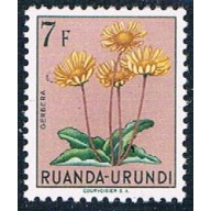 Ruanda Urundi 129 Unused Flower Gerbera 1953 CV 1.10 (R0243)+
