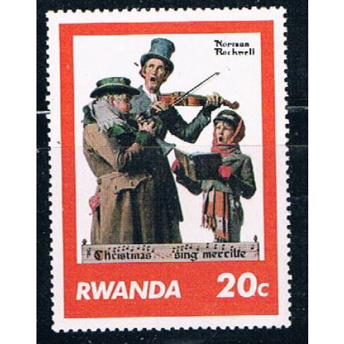 Rwanda 1027 Unused Saturday Evening Post Norman Rockwell (R0361)+
