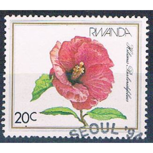 Rwanda 1083 Used Hibiscus (R0395)+