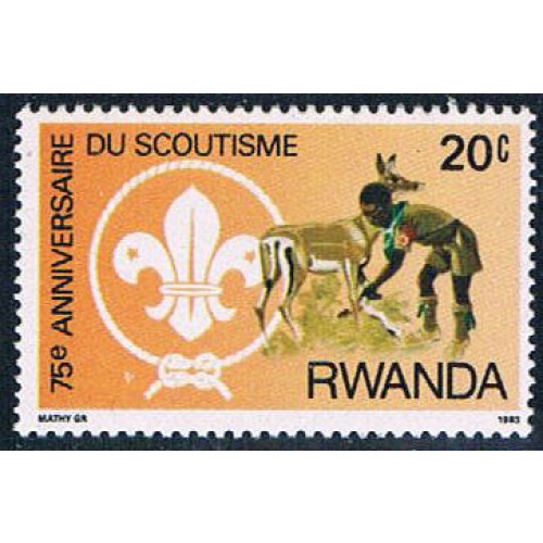 Rwanda 1122 Unused Scouting (R0278)+