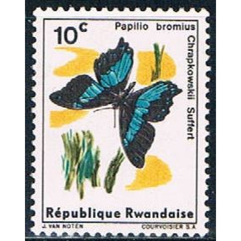 Rwanda 114 Unused Butterfly (R0271)