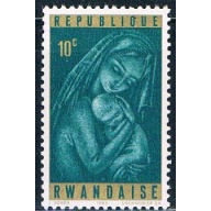 Rwanda 137 Unused Madonna painting (R0304)+