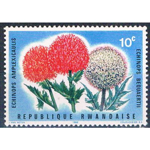 Rwanda 151 Unused Globe Thistle (R0391)+