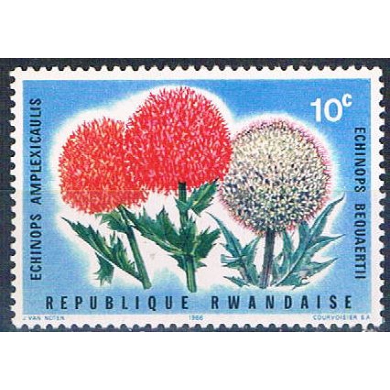 Rwanda 151 Unused Globe Thistle (R0391)+