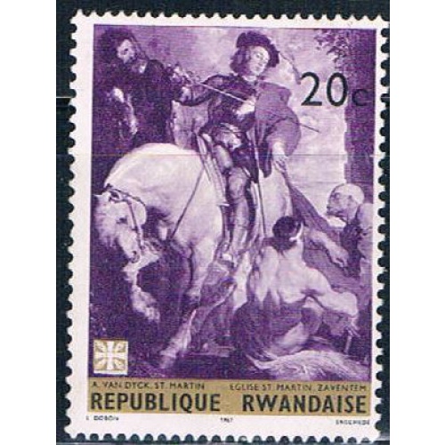 Rwanda 211 Unused St Martin painting (R0305)+