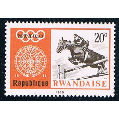 Rwanda 266 Unused Equestrian (R0345)+