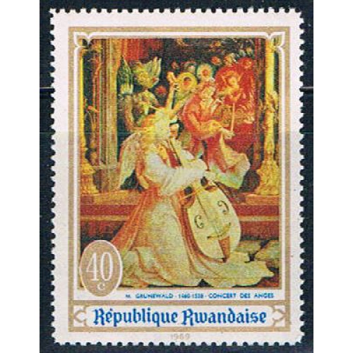 Rwanda 282 Unused Painting Angels Concert (R0331)+