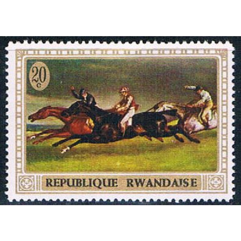 Rwanda 326 Unused Painting Horses (R0317)+