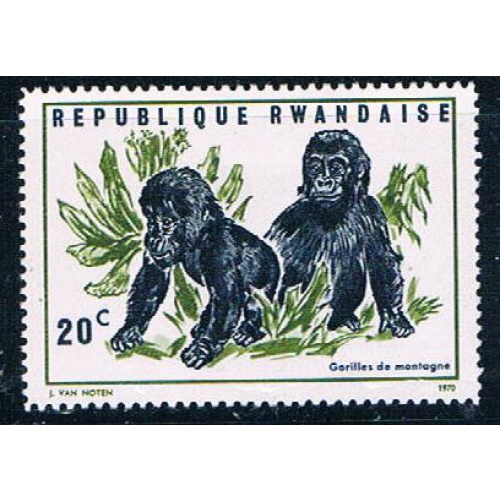 Rwanda 359 Unused Mountain Gorillas (R0356)+