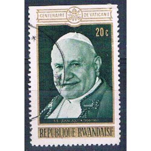 Rwanda 391 Used Pope John XXIII 1970 (R0419)+