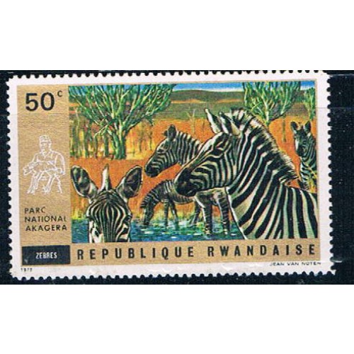 Rwanda 446 Unused Zebras (R0358)+