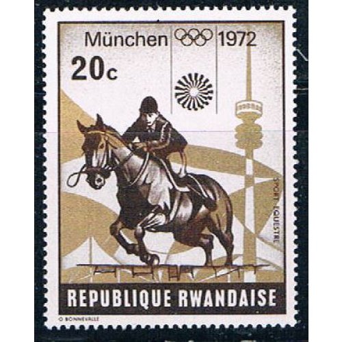 Rwanda 478 Unused Olympics Equestrian (R0359)+