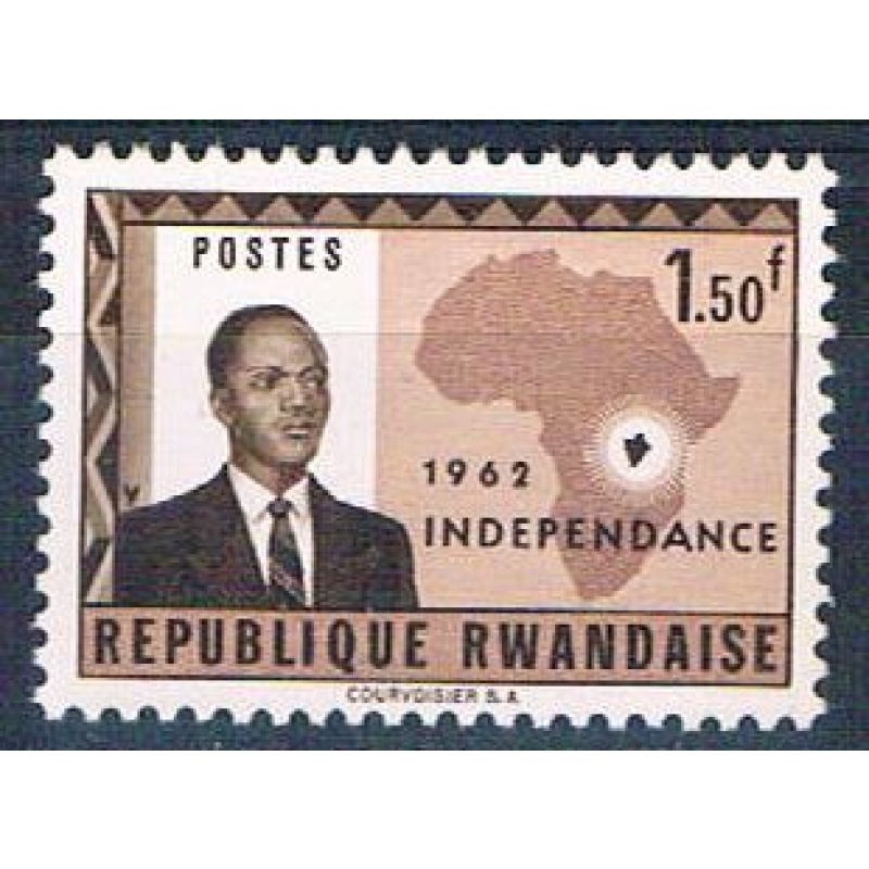Rwanda 4 Unused Gregorie Kayibanda 1962 (R0413)+