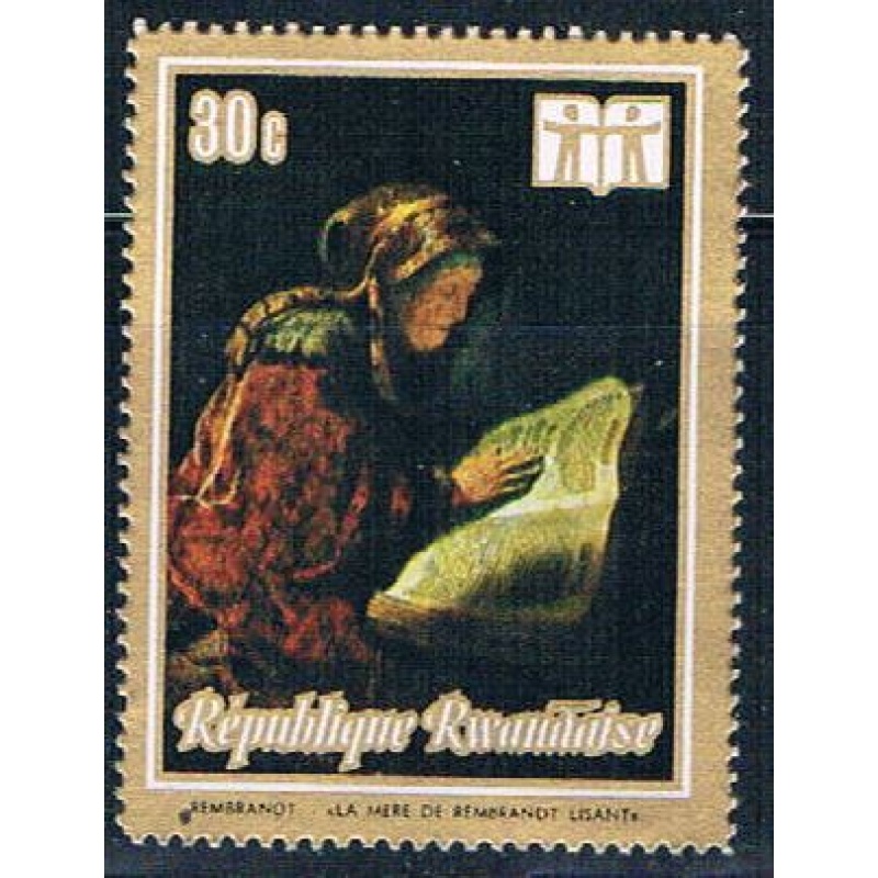 Rwanda 507 Unused Painting Rembrandt mother (R0319)+
