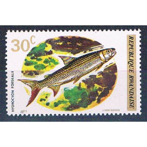 Rwanda 542 Unused Fish 1973 (R0401)+