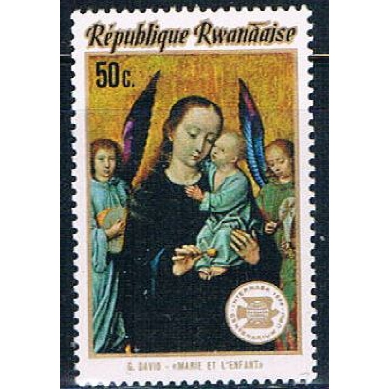 Rwanda 596 Unused Painting Virgin and Child (R0315)+