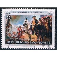 Rwanda 722 Used Painting Surrender at Yorktown (R0337)+