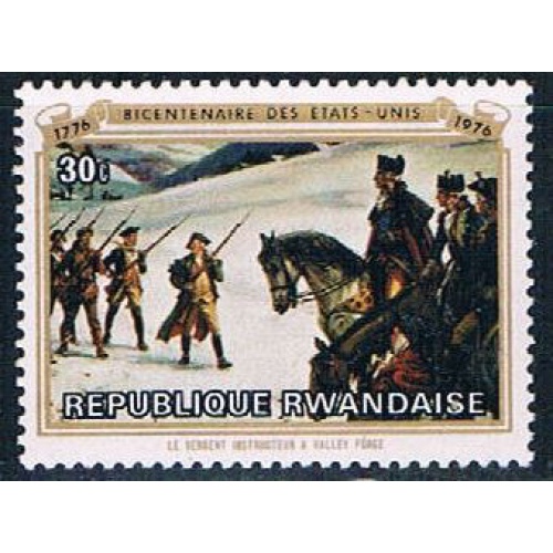 Rwanda 723 Unused Painting Valley Forge (R0334)+