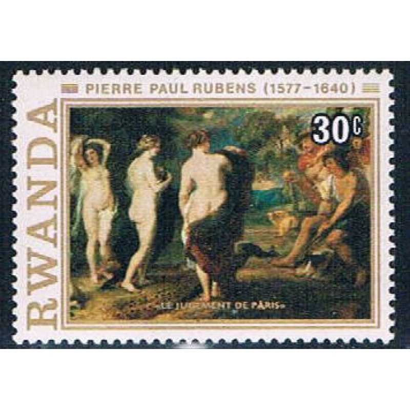 Rwanda 820 Unused Painting Judgement of Paris (R0323)+