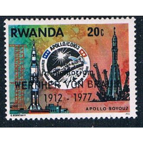 Rwanda 836 Unused Apollo and Soyuz Takeoff (R0265)+