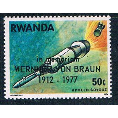 Rwanda 838 Unused Apollo in space (R0267)+