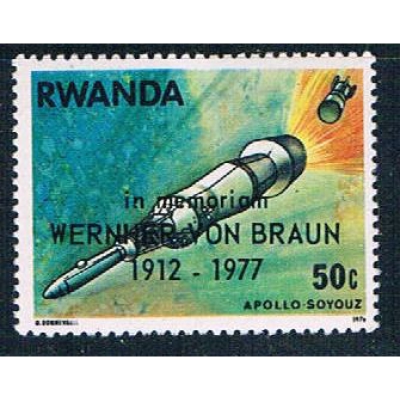 Rwanda 838 Unused Apollo in space (R0267)+