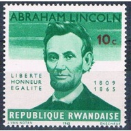 Rwanda 92 Unused Abraham Lincoln 1965 (R0404)+