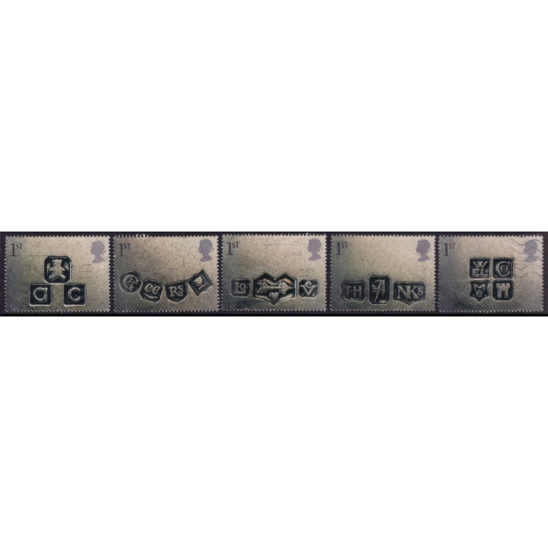 GB 2001 Greetings Sc#1948-1952 USED @S561