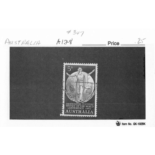 Australia 347 Used  1962 (SC0_072)