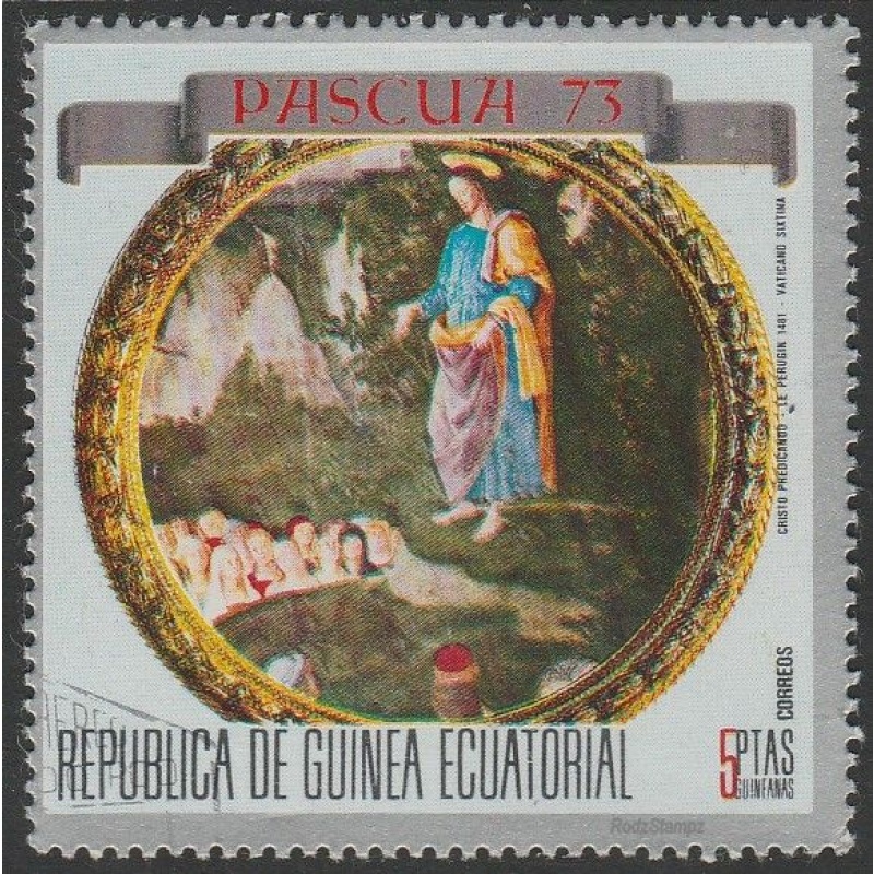 Equatorial Guinea 1973 Sc#73-50 5p Jesus Preaching UNUSED-VF-OG-LHM.